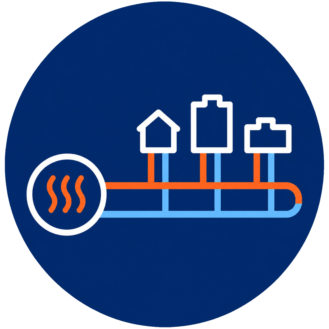 Dynamic district heating grid